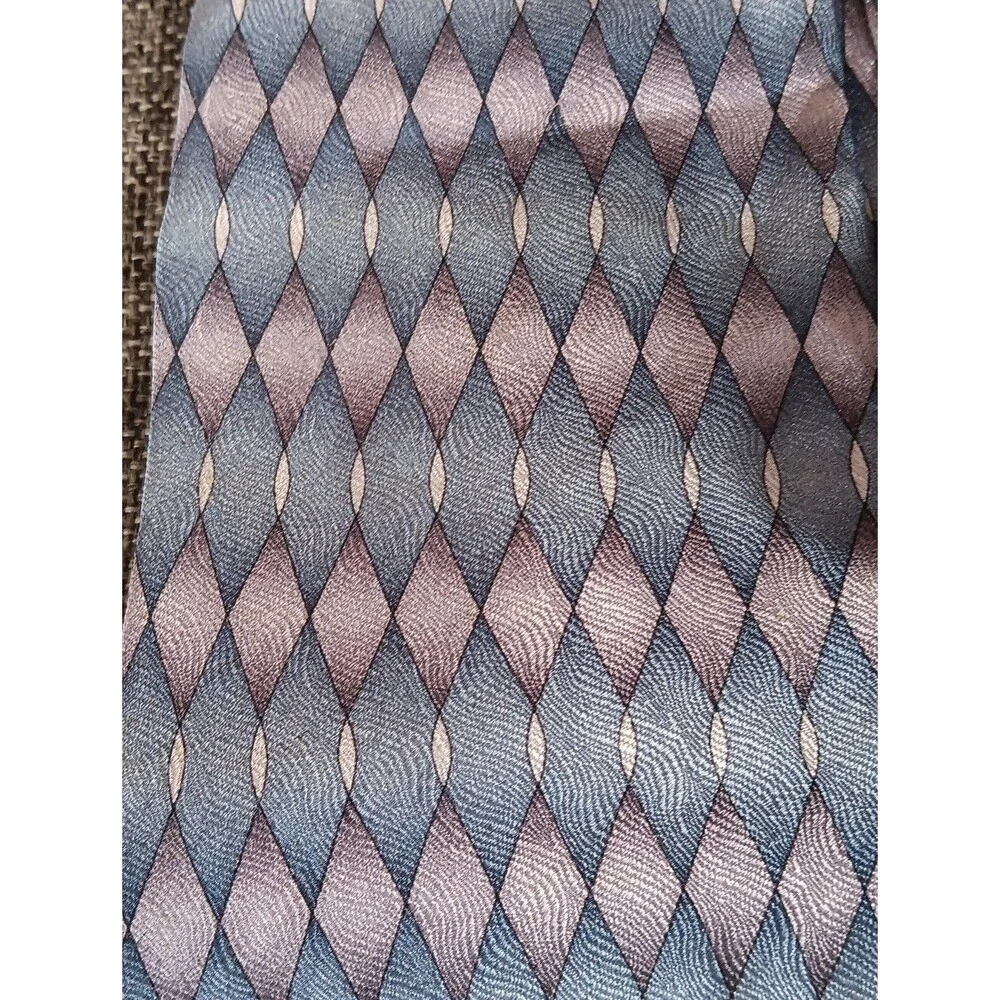 Tie 70s 80s 90s Y2K Mens Grateful Dead Silk Blue Silver 4 Wide 58 Long